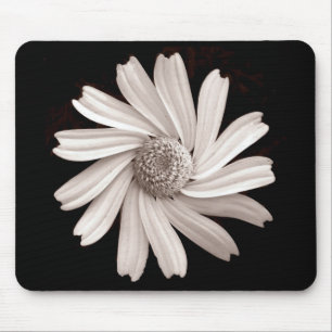 White Daisy Mousepad