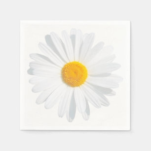white daisy napkin