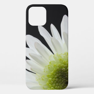 White Daisy on Black iPhone 12 Case