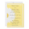 White Daisy on Yellow Wedding Invitation