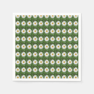White Daisy Paper Napkin