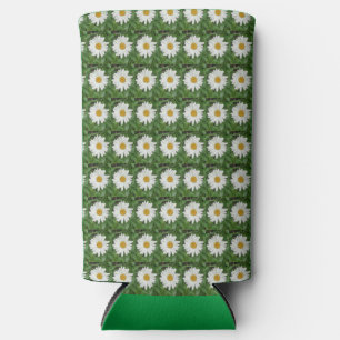 White Daisy Seltzer Can Cooler