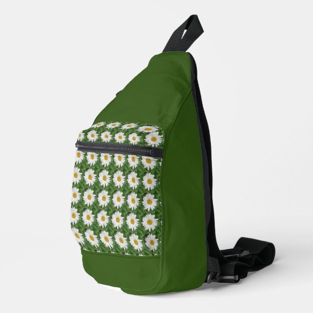 White Daisy Sling Bag (Right Corner)