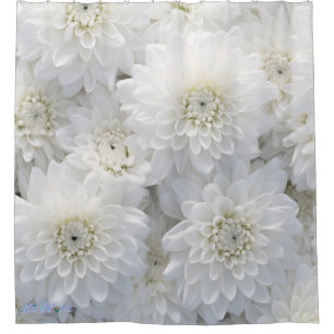 white daisy sunset Shower Curtain