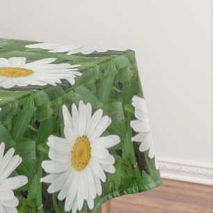 White Daisy Tablecloth