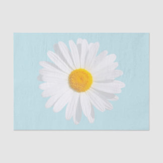 white daisy tissue paper