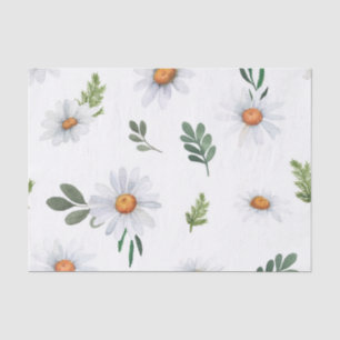 White daisy tissue paper, White daisies Tissue Paper