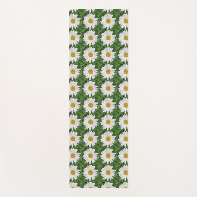 White Daisy Yoga Mat (Front)
