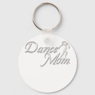 white dance mum for black key ring