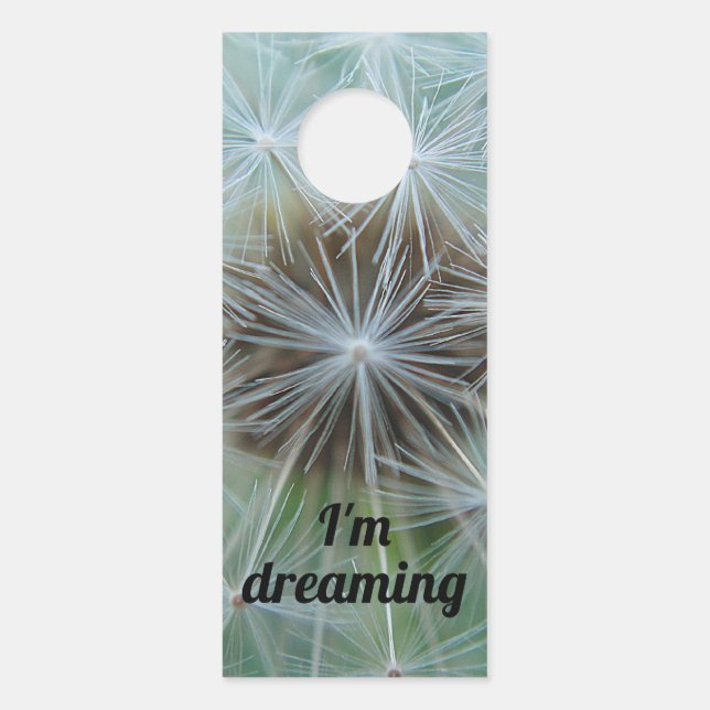 White Dandelion Door Hanger (Front)