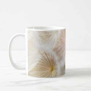 White dandelion flowers coffee mug