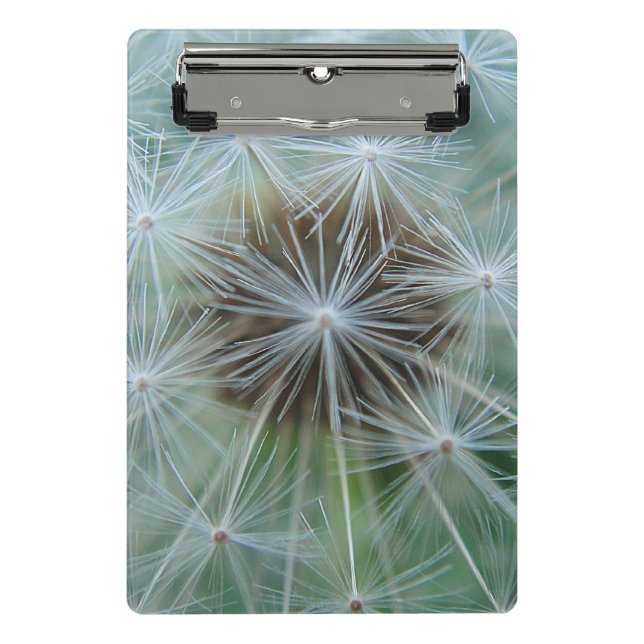 White Dandelion Mini Clipboard (Front)