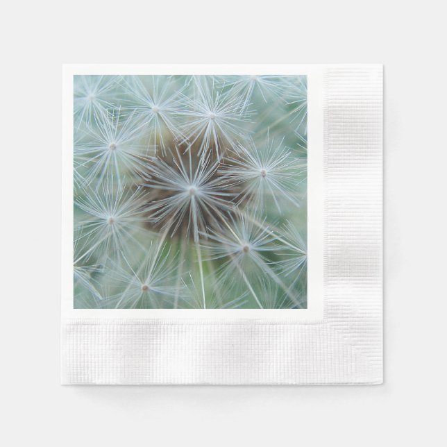 White dandelion pattern napkin (Front)