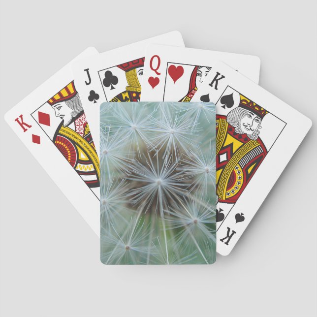 White Dandelion Playing Cards (Back)