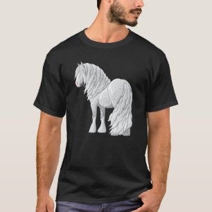 White Dapple Grey Gypsy Vanner Irish Cob Draught H T-Shirt