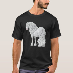 White Dapple Grey Gypsy Vanner Irish Cob Draught H T-Shirt