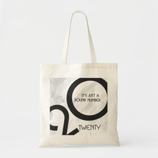 White Decade Birthdday Tote Bag (Front)