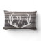 White Deer Antlers Weathered Wood Monogram