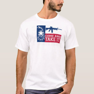 WHITE DEER Texas Come and Take It AR15 T-Shirt