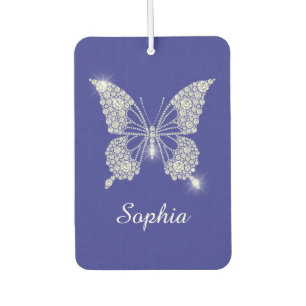 White Diamond Butterfly, Script Name, Deep Blue Car Air Freshener
