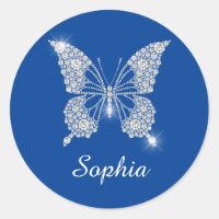 White Diamond Butterfly, Script Name, Deep Blue