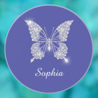 White Diamond Butterfly, Script Name, Deep Blue