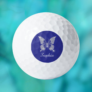White Diamond Butterfly, Script Name, Deep Blue Golf Balls