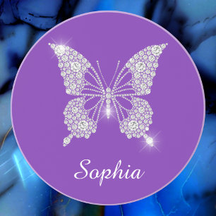 White Diamond Butterfly, Script Name, Purple Coaster