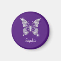 White Diamond Butterfly, Script Name, Royal Purple