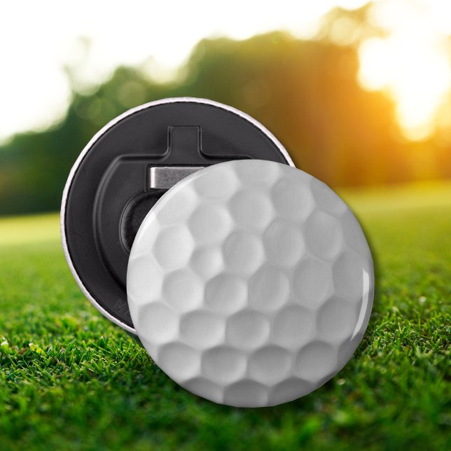 White Dimpled Golf Ball Texture Bottle Opener (Creator Uploaded)