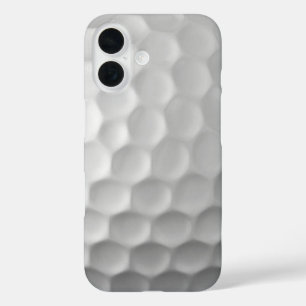 White Dimpled Golf Ball Texture iPhone 16 Case