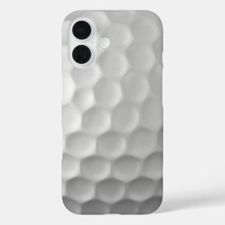 White Dimpled Golf Ball Texture iPhone 16 Case