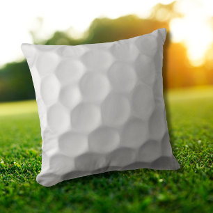 White Dimpled Golf Ball Texture Cushion