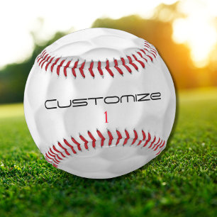 White Dimpled Golf Ball Texture Custom Name Number