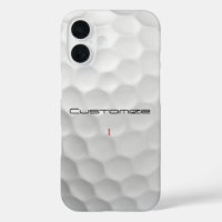 White Dimpled Golf Ball Texture Custom Name Number