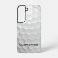 White Dimpled Golf Ball Texture Custom Name Number