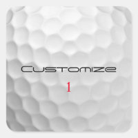 White Dimpled Golf Ball Texture Custom Name Number