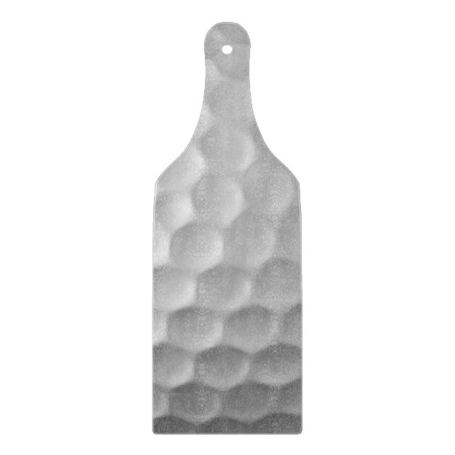 White Dimpled Golf Ball Texture Cutting Board (Front)