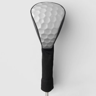 White Dimpled Golf Ball Texture Head Cover