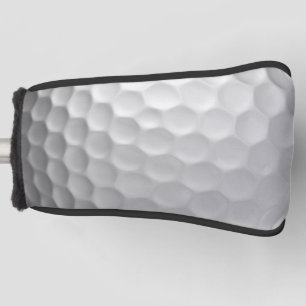 White Dimpled Golf Ball Texture Head Cover