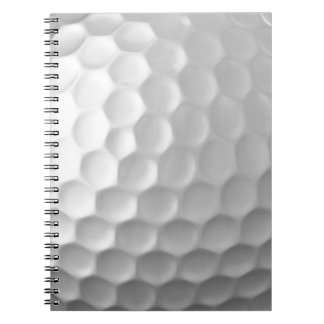 White Dimpled Golf Ball Texture Notebook