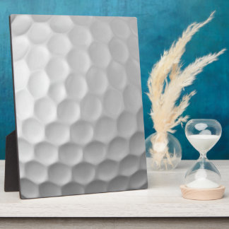 White Dimpled Golf Ball Texture Plaque