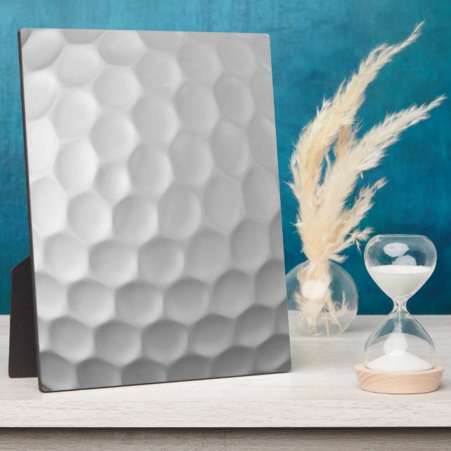 White Dimpled Golf Ball Texture Plaque (Side)
