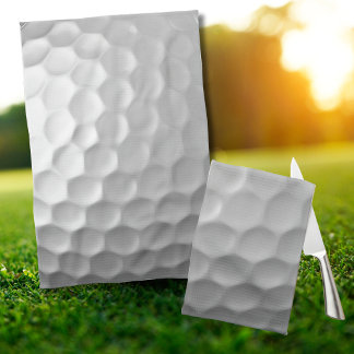 White Dimpled Golf Ball Texture Tea Towel