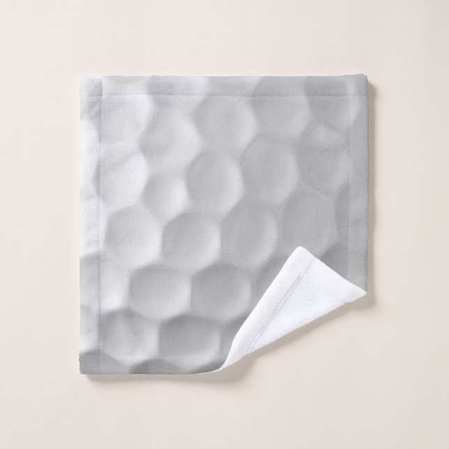 White Dimpled Golf Ball Texture Wash Cloth (Wash Cloth)