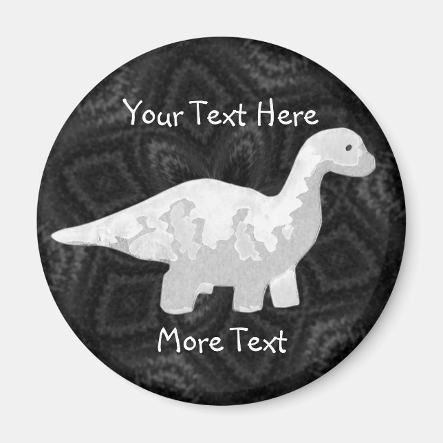 White Dino Magnet (Front)