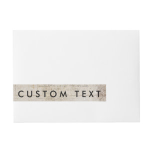 White Distressed Wood Look Wrap Around Labels