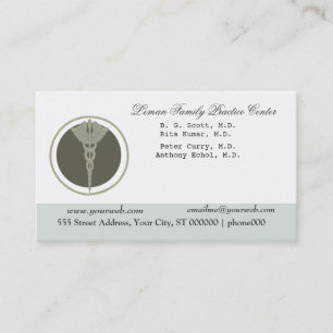 White Doctor Caduceus Medical Clinic Appointment