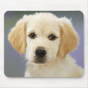 White Dog Painting Artwork-28740 Mouse Mat