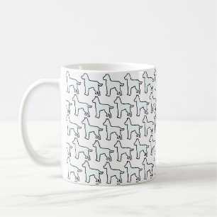 White Dog White Coffee Mug